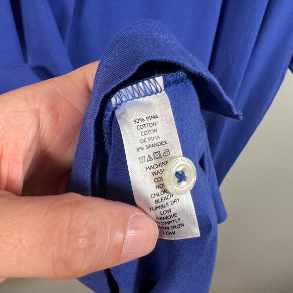 B. Draddy Golf Polo Mens Size Large Blue Preppy Business Casual Travel Work - Picture 9 of 10